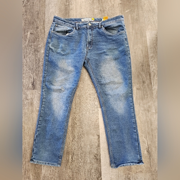 Tailor Vintage Jeans Mens 38X30 Blue Canaan Slim Fit Stretch Denim Comfort Waist - Picture 1 of 9